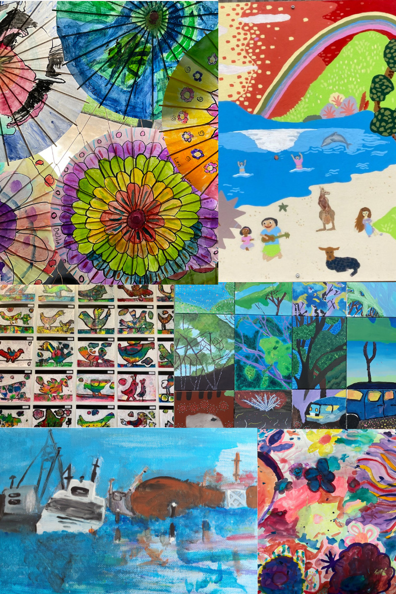 Schools Artwork Collage